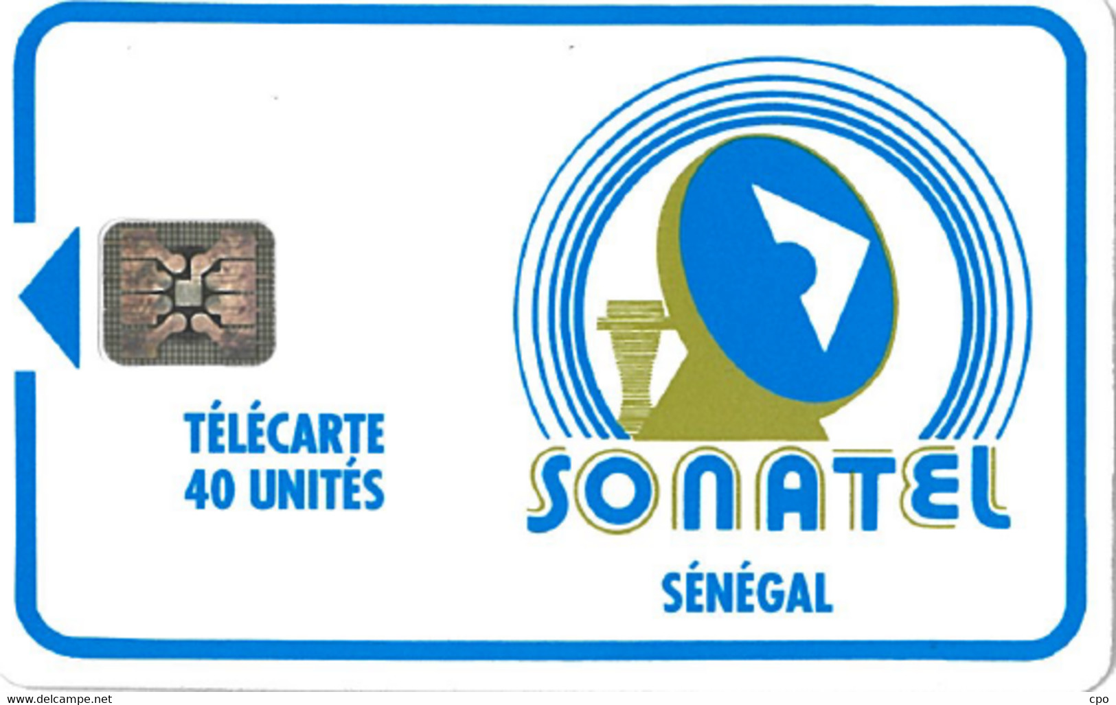 # SENEGAL 4 Sonatel 40 Sc4 - Back : Sans Cartouche   Tres Bon Etat - Sénégal