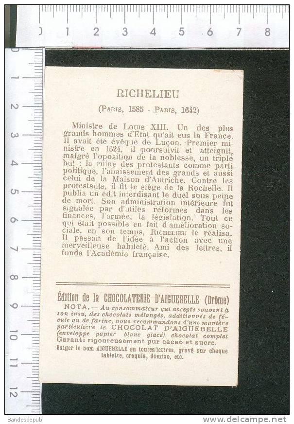 Aiguebelle Chromo Didactique Richelieu  Plan Du Siège De La Rochelle - Aiguebelle