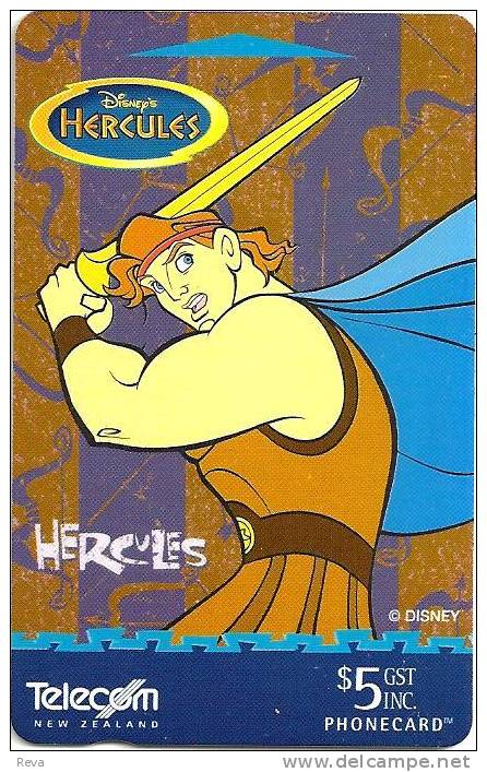 NEW ZEALAND $5 DISNEY HERCULES CARTOON MINT 1800 ONLY !! GPT NZ-D-96 READ DESCRIPTION !! - Neuseeland