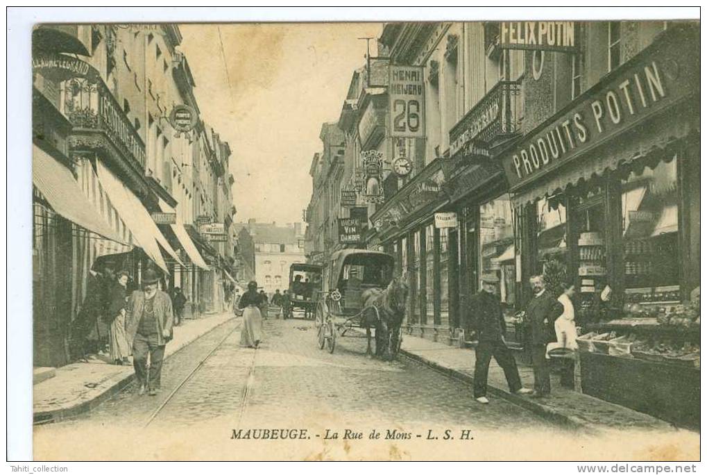 MAUBEUGE - La Rue De Mons - Maubeuge