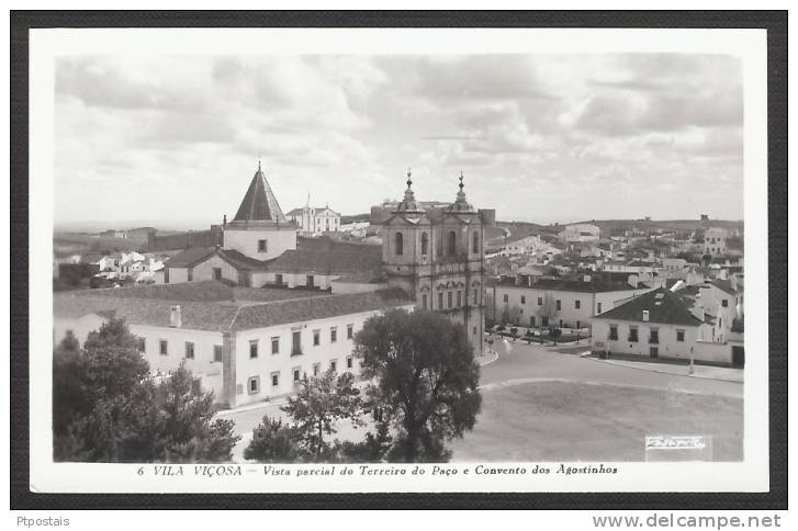 VILA VIÇOSA (Portugal) - Vista Parcial Do Terreiro Do Paço E Convento Dos Agostinhos - Evora