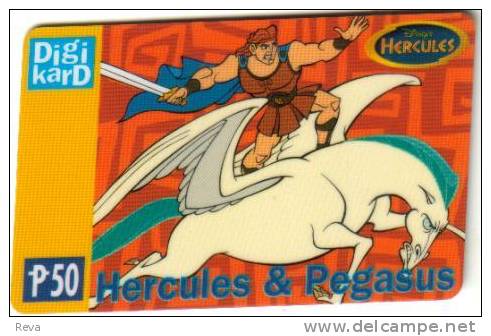 PHILIPPINES  50 PESOS DISNEY HERCULES  & PEGASUS HORSE ED25/08/98   READ DESCRIPTION !! - Filipinas