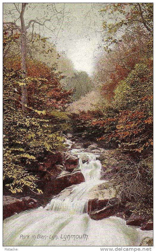 Glen-Lyn - Lynmouth - Devon - Cascade  - Circulée En 1909 - Par : The Wrench - État : Voir Scan - Lynmouth & Lynton