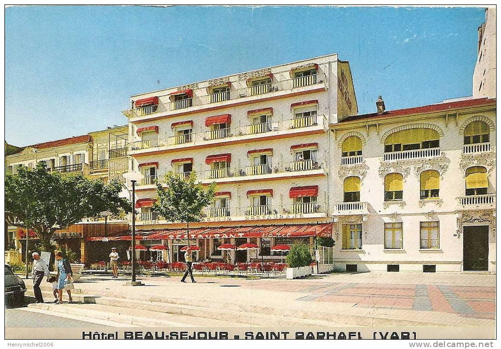 Carte Double Hotel Restaurant Beau Sejour A Saint Raphael Vers Toulon - Saint-Raphaël