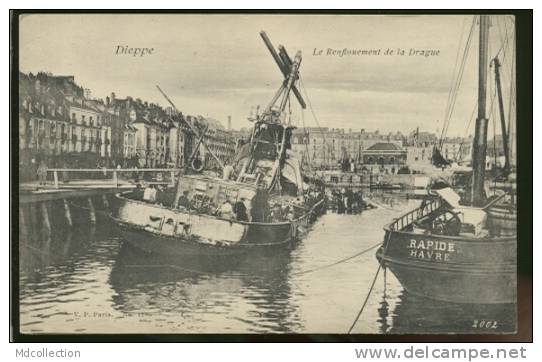 76 DIEPPE Renflouement De La Drague - Bateau - Dieppe