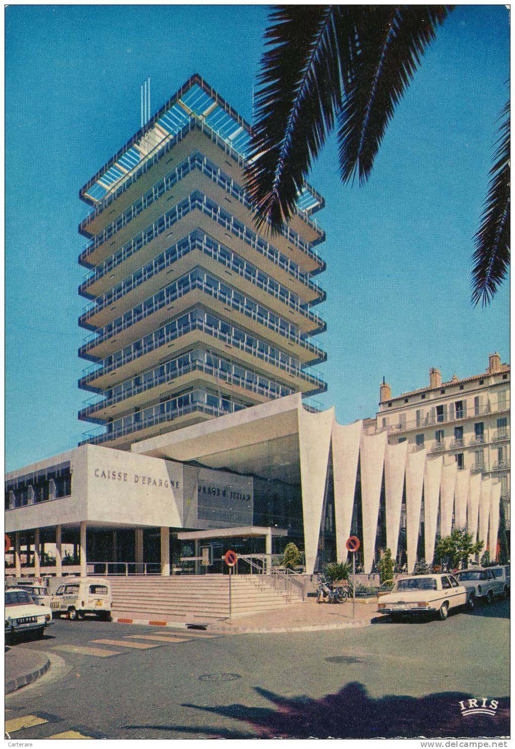 Cpsm,la Caisse D'épargne De Toulon Dessinée Par Les Architectes Beauregard-et Chapon,et Immeuble Futuriste,mercedes Anc - Toulon