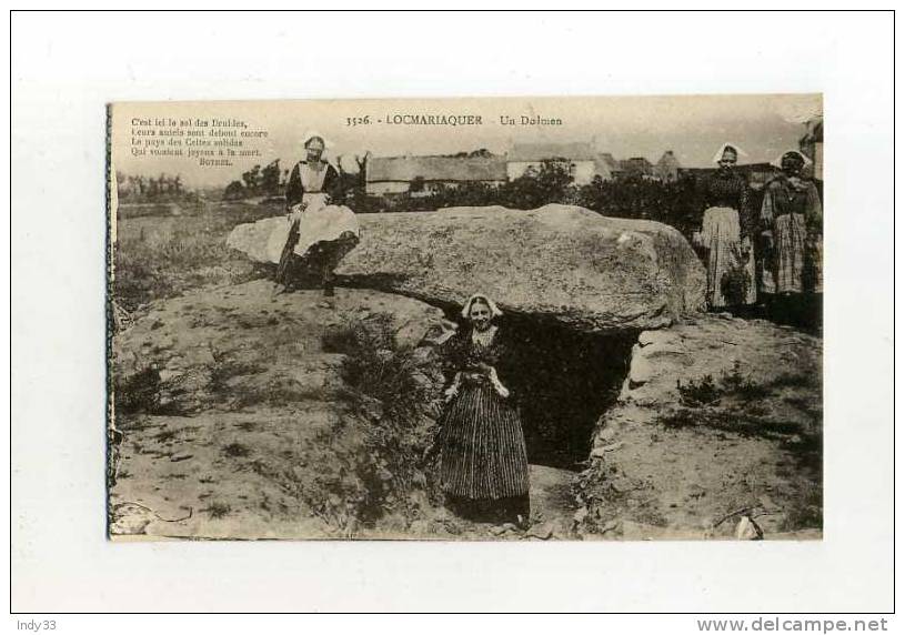 - FRANCE 56 .  LOCMARIAQUER . UN DOLMEN - Dolmen & Menhirs