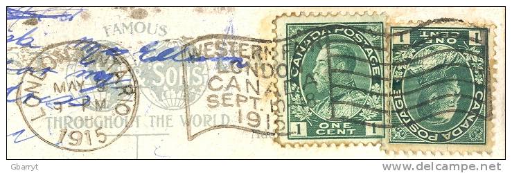 Canada Ontario: London - Springbank Park      Western Fair Slogan Cancel     1915              (b1-29) - London