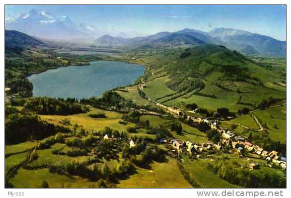 38 LAFFREY Vue Aerienne Les Lacs Au Fond L'Obiou - Laffrey