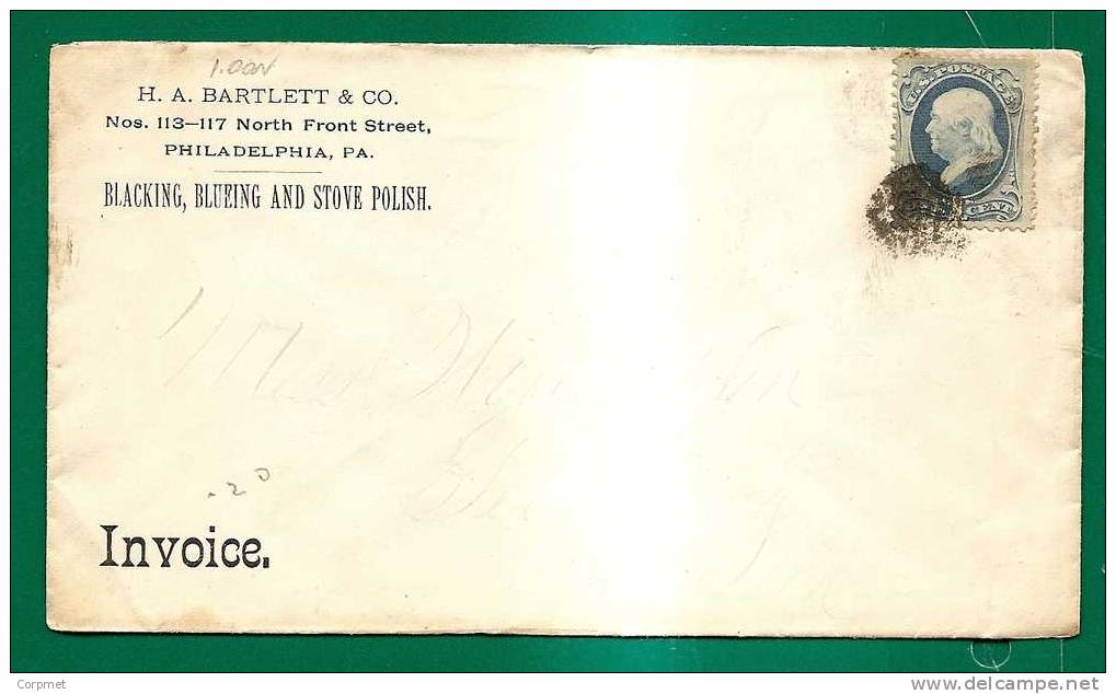 USA - COVER PHILADELPHIA To GETTYSBURG - Scott # 134 Or 145? - Mute Cancel (scan Do Not Shown Very Clear The Destination - Lettres & Documents