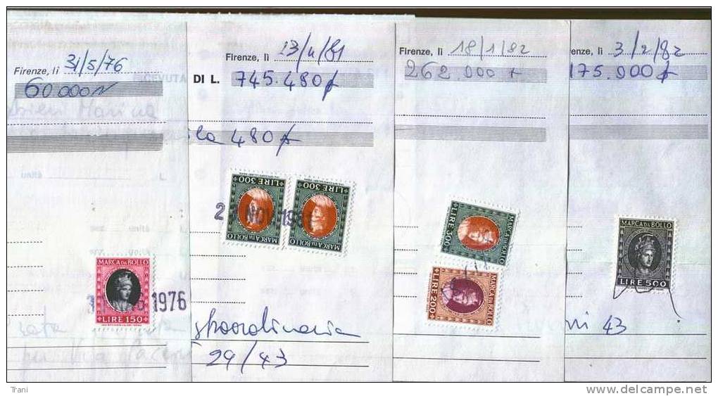 MARCHE DA BOLLO - Anni '70 - '80 - Revenue Stamps