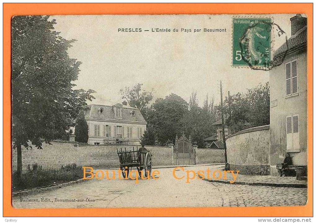 95 - PRESLES - L'Entrée Du Pays Par Beaumont - Villa - Presles