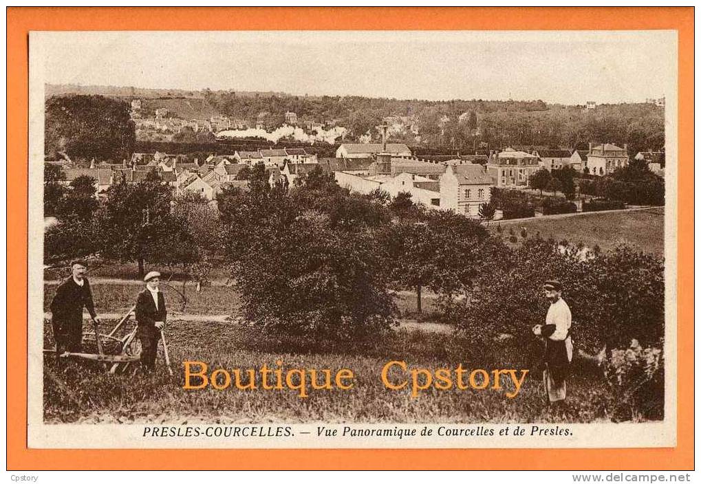 95 - PRESLES-COURCELLES - Vue D'ensemble Des 2 Villages - Presles