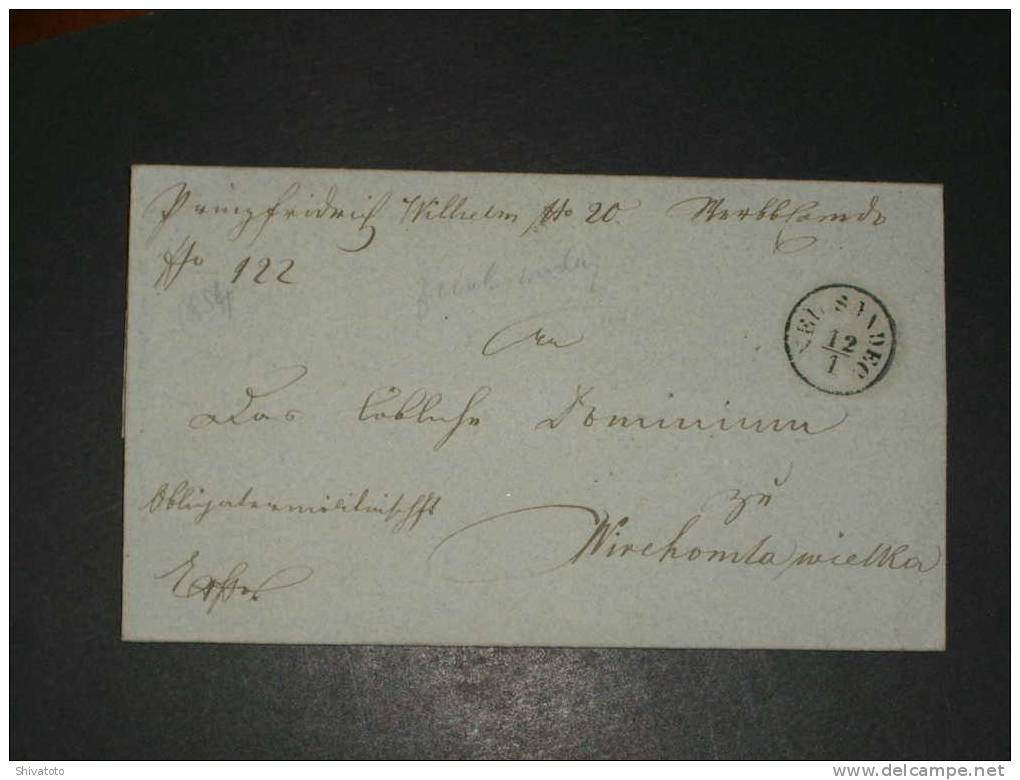 (884) Stampless Cover From Neu Sandec To Wierchomla Wielka 1854 - ...-1860 Vorphilatelie