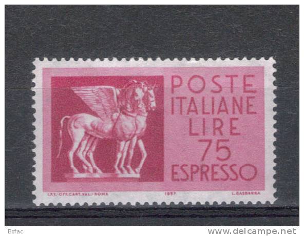 E43  OBL  ITALIE  Y  &  T  "chevaux Ailés" - Eilpost/Rohrpost