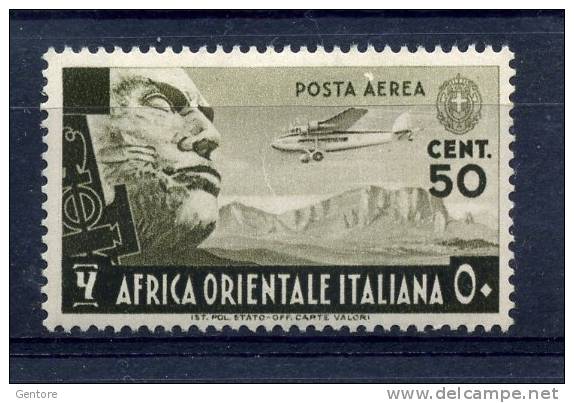 A.O.I. 1938   50 Cent Cat. Sassone N° A2  MINT NEVER HINGED - Afrique Orientale Italienne