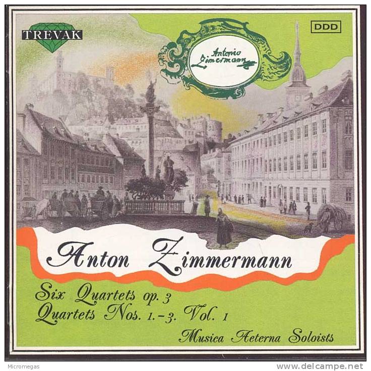 Anton Zimmermann : Quatuors Op.3 N°1 à 3, Musica Aeterna Soloists - Classique