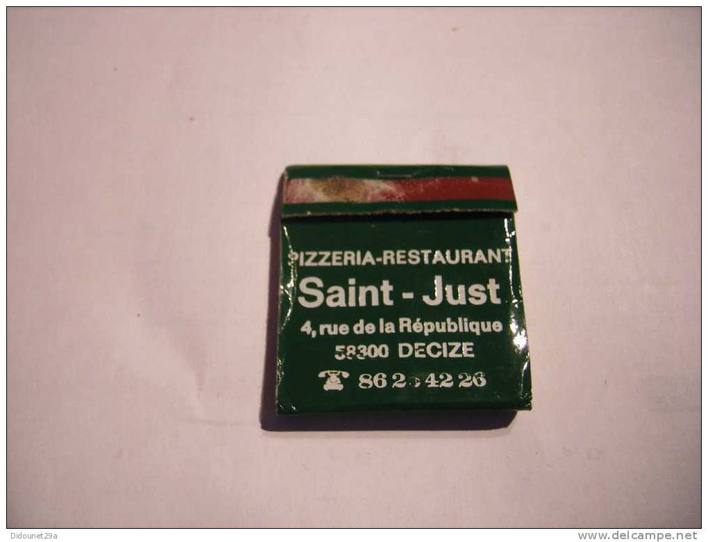 Pochette D'allumettes SEITA Dos Nu "Saint-Just" 58300 DECIZE - Scatole Di Fiammiferi