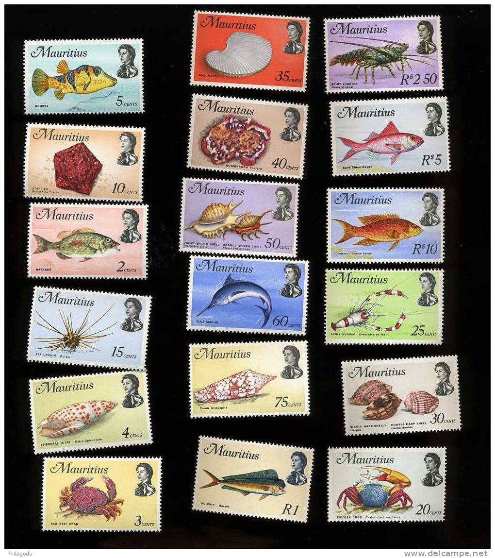 POISSONS  FISH  Blocs De 4   ++   Yvert    329/346  Cote 4x40 Euros  ++  Neuf Sans Charnière  Postfrich ++ - Mauricio (1968-...)