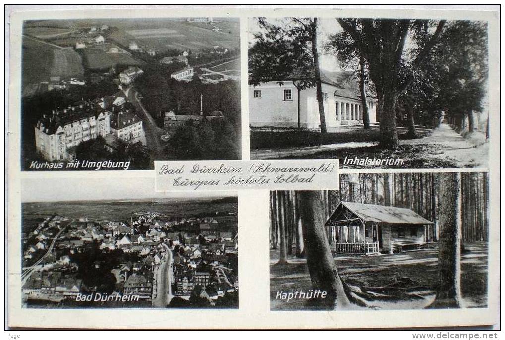 Bad Dürrheim,4-BIld-Karte,1939 - Bad Duerrheim