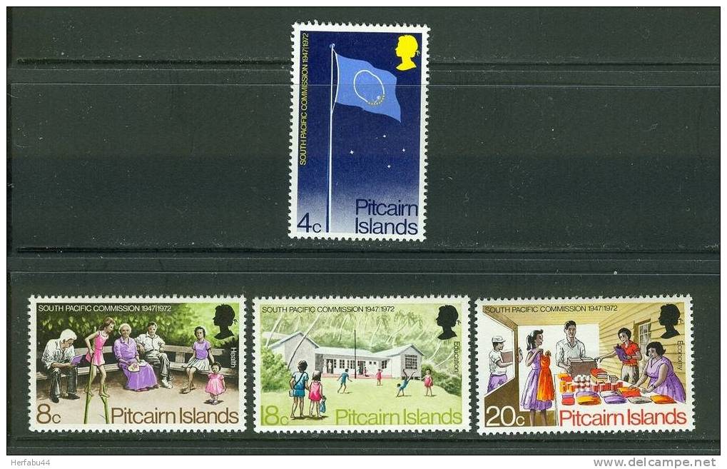 Pitcairn Islands    South Pacific Commission   Set   SC# 123-26 MNH** - Pitcairninsel