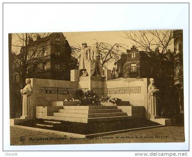 005864  -  MOLENBEEK  -  Monument Des Héros De 1914-18 - St-Jans-Molenbeek - Molenbeek-St-Jean