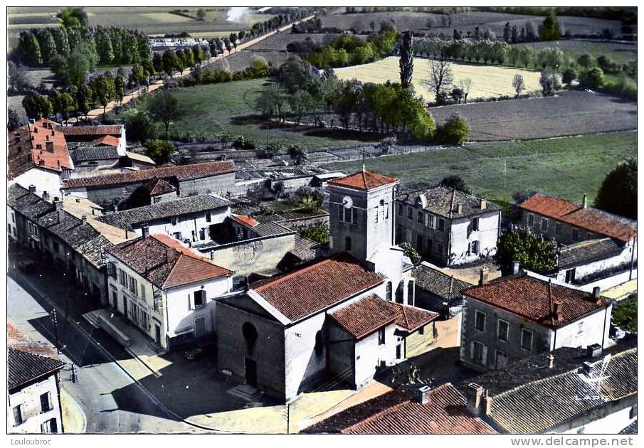 01 VILLENEUVE EN AVION AU DESSUS L'EGLISE CPSM EDIT LAPIE - Sin Clasificación