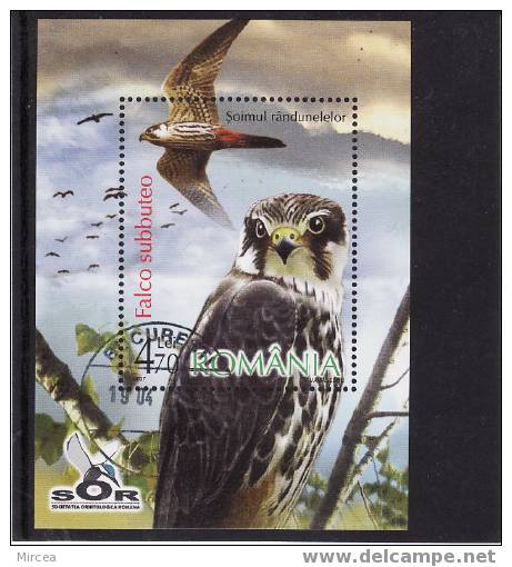 Roumanie 2007 Oiseaux 1 Bf.oblitere - Used Stamps