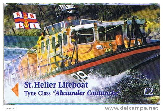 Jersey, 46 JER B,  £2,  Rnli, St. Helier Lifeboat (tyne Class “alexander Coutanche”). - [ 7] Jersey Und Guernsey