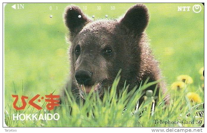 TARJETA DE JAPON  DE UN OSO   (BEAR-OSO) - Otros & Sin Clasificación