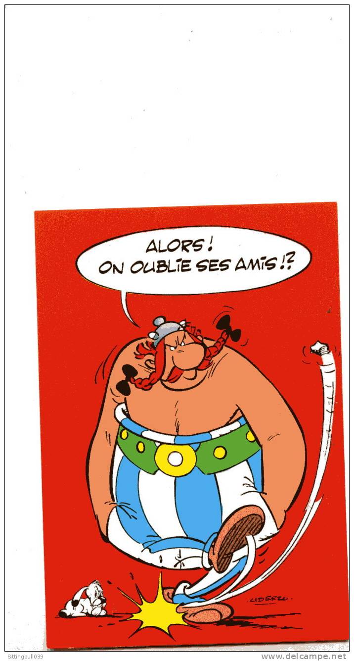 ASTERIX. CARTE POSTALE SERIE ASTERIX. BD 24. Ed. ADMIRA / Ed. Albert René / GOSCINNY -UDERZO. 1989 - Asterix
