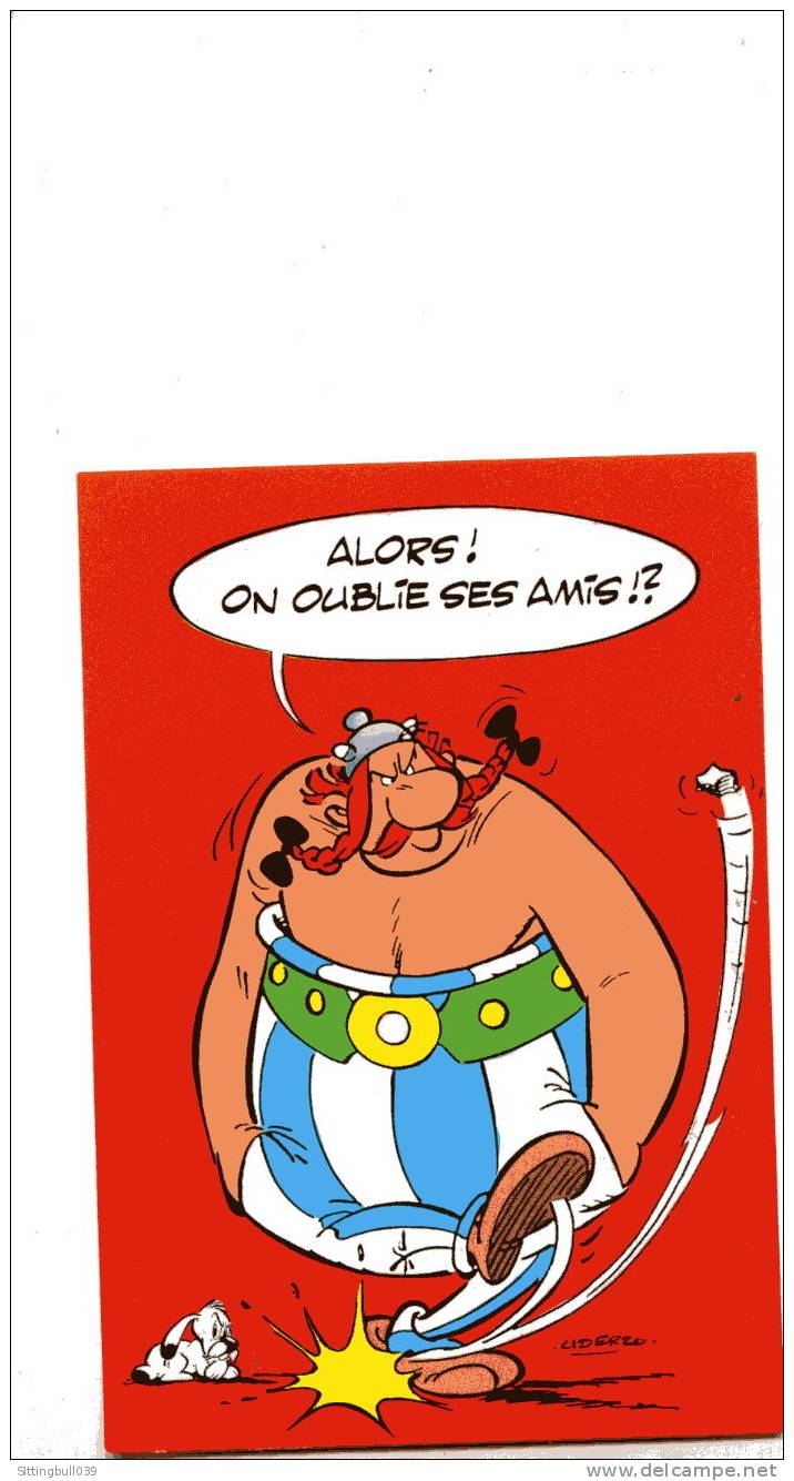 ASTERIX. CARTE POSTALE SERIE ASTERIX. BD 24. Ed. ADMIRA / Ed. Albert René / GOSCINNY -UDERZO. 1989 - Astérix