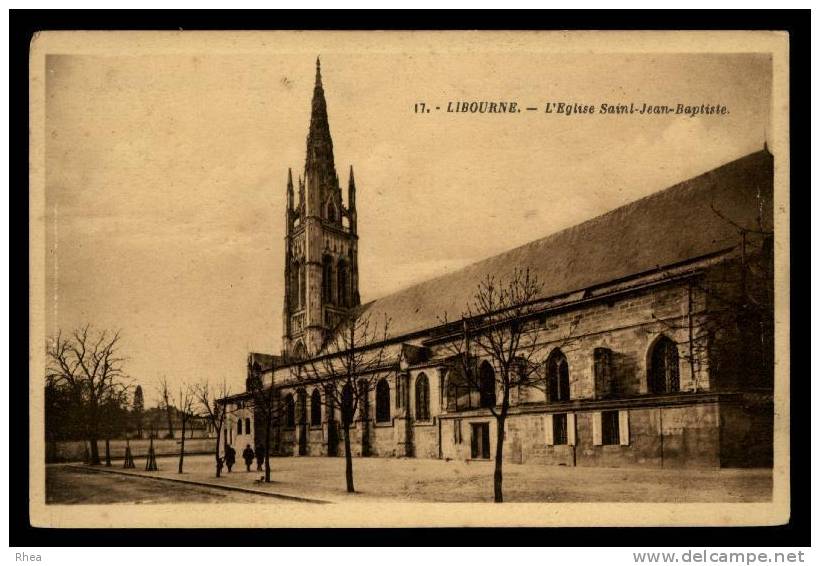 33 Libourne Eglise Sépia D33D K33243K C33243C RH067114 - Libourne