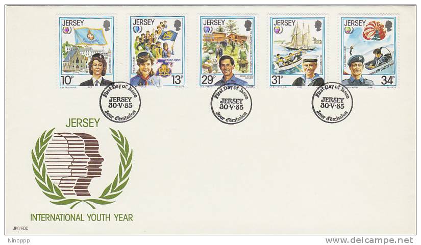 Jersey-1985 International Youth Year FDC - Other & Unclassified