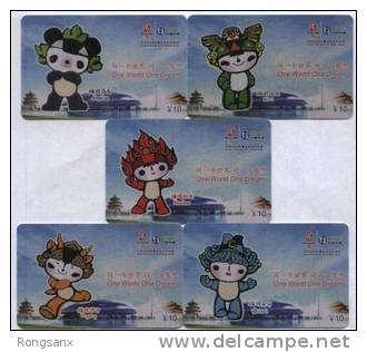 FINE USED PHONE CARDS OF BEIJING OLYMPIC FUWA 5V CNC-2007-P15 - Cina