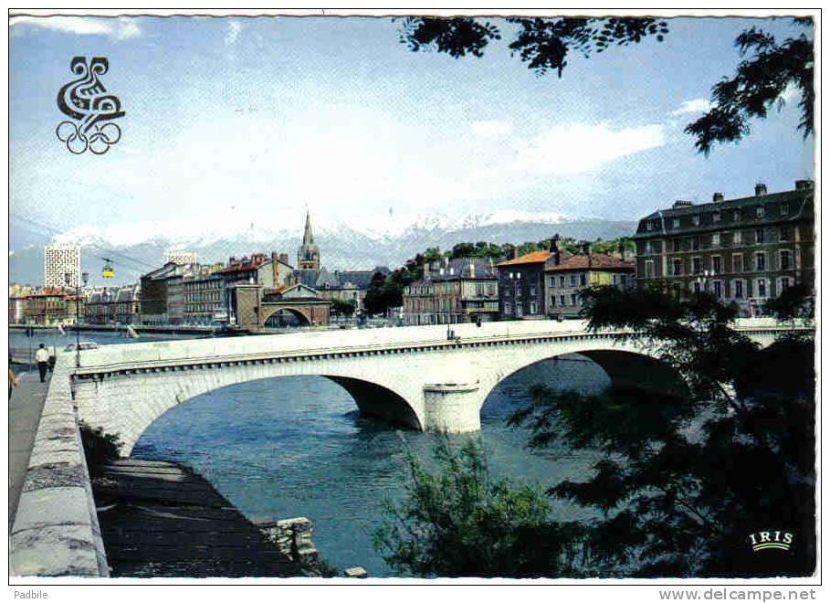 Carte Postale 38. Grenoble  Ville Olympique  Pont Marius Gontard Gare De Déart Du  Téléphérique Trés Beau Plan BT6 - Grenoble