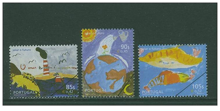 SPE0128 Specimen Dessins D Enfants Mer Terre Poisson 2478 à 2480 Portugal 2001 Neuf ** - Ungebraucht