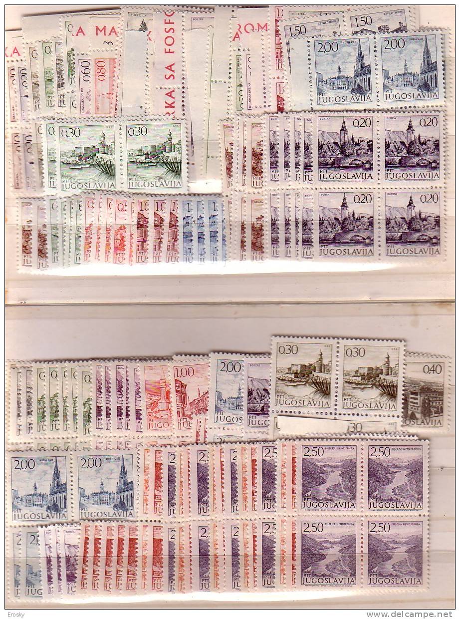 PGL - YUGOSLAVIA TOURISTIC LOT ** AT 12% - Collections, Lots & Series