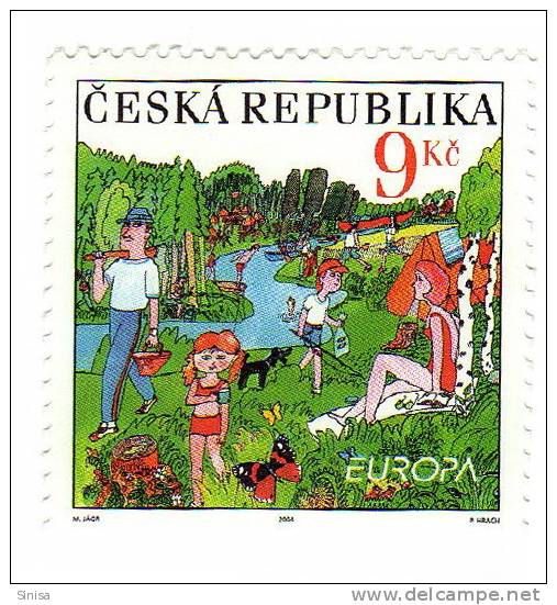 Czech Republic / Europa 2004 / Vacations - Unused Stamps