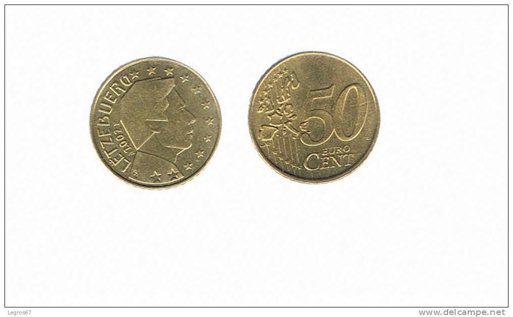 PIECE DE 50 CT EURO LUXEMBOURG 2002 - Luxemburg