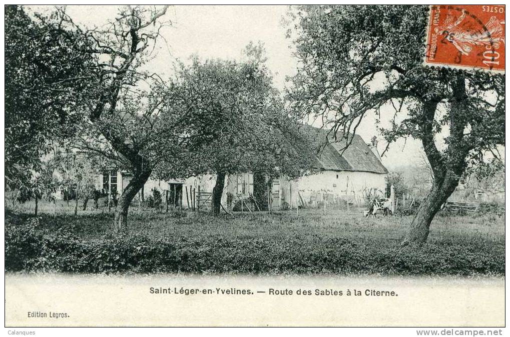 CPA Saint Léger En Yvelines - Route Des Sables à La Citerne - St. Leger En Yvelines