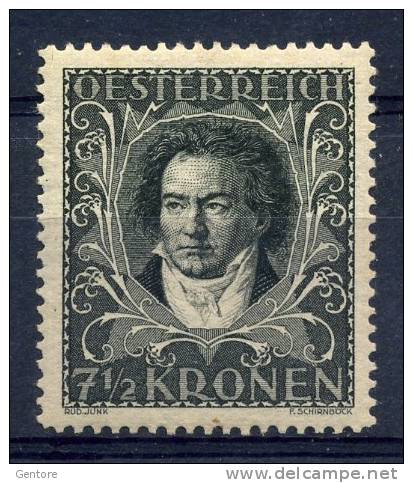 1922  AUSTRIA   Beethoven 7,5 Kr   Unificato Cat. N° 292A  Mint Never Hinged - Used Stamps