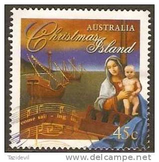 CHRISTMAS ISLAND - Used 1996 45c Christmas. Scott 402 - Christmas Island