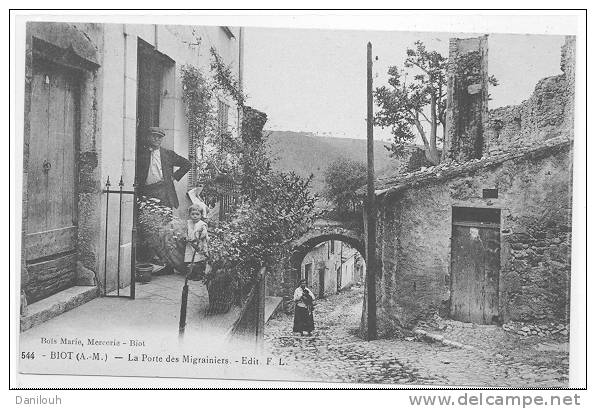 06 // BIOT, La Porte Des Migrainiers, Ed F.L. N° 544, Bois Marie Mercerie, ANIMEE - Biot