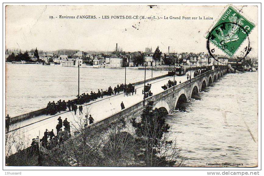 Carte Postale Ancienne Les Ponts De Cé - Le Grand Pont Sur La Loire - Les Ponts De Ce