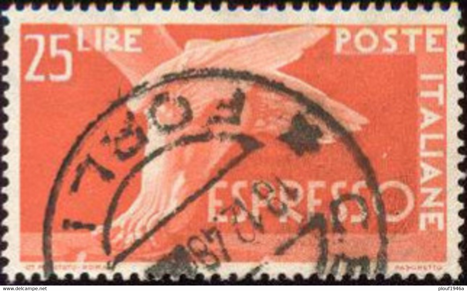 Pays : 247,04 (Italie: Royaume : Umberto II (1944-1946)  Yvert Et Tellier N°:  Ex   30 (o) - Express Mail