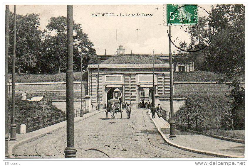 Carte Postale Ancienne Maubeuge - La Porte De France - Maubeuge