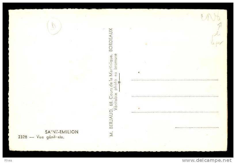 33 Saint-Émilion Vigne D33D K33243K C33394C RH067470 - Saint-Emilion