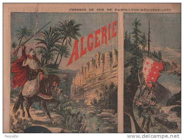 LE PETIT JOURNAL 30 JUILLET 1894 - CASERIO ASSASSIN DE CARNOT - PUB CHEMINS DE FER PLM ALGERIE GENEVE ZERMATT - PELVOUX - Le Petit Journal