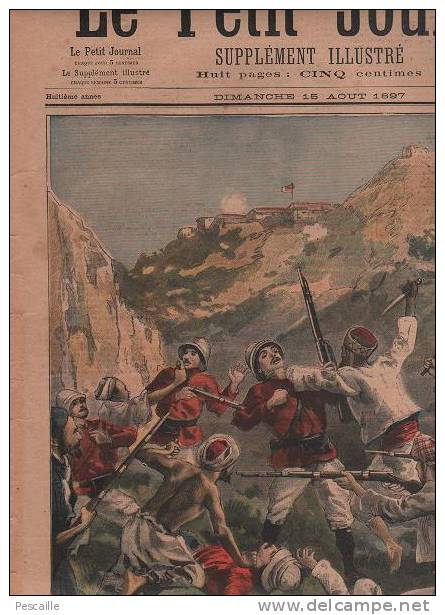 LE PETIT JOURNAL 15 AOUT 1897 - REVOLTE AUX INDES MALA KHAN - UN BOEUF AU THEATRE VILLEFRANCHE DE LAURAGUAIS - Le Petit Journal